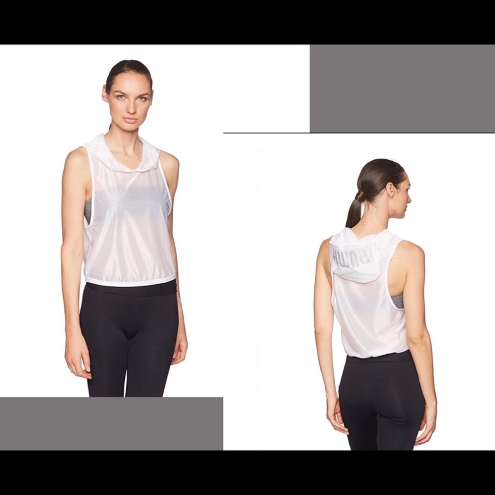 NWT PUMA En Pointe Dancer Gym Sleeveless Hoodie